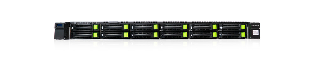 1U Intel Dual-CPU RI2112-GIXSN Server - 1U_Intel_Dual-CPU_RI2112-GIXSN_Server_Front View