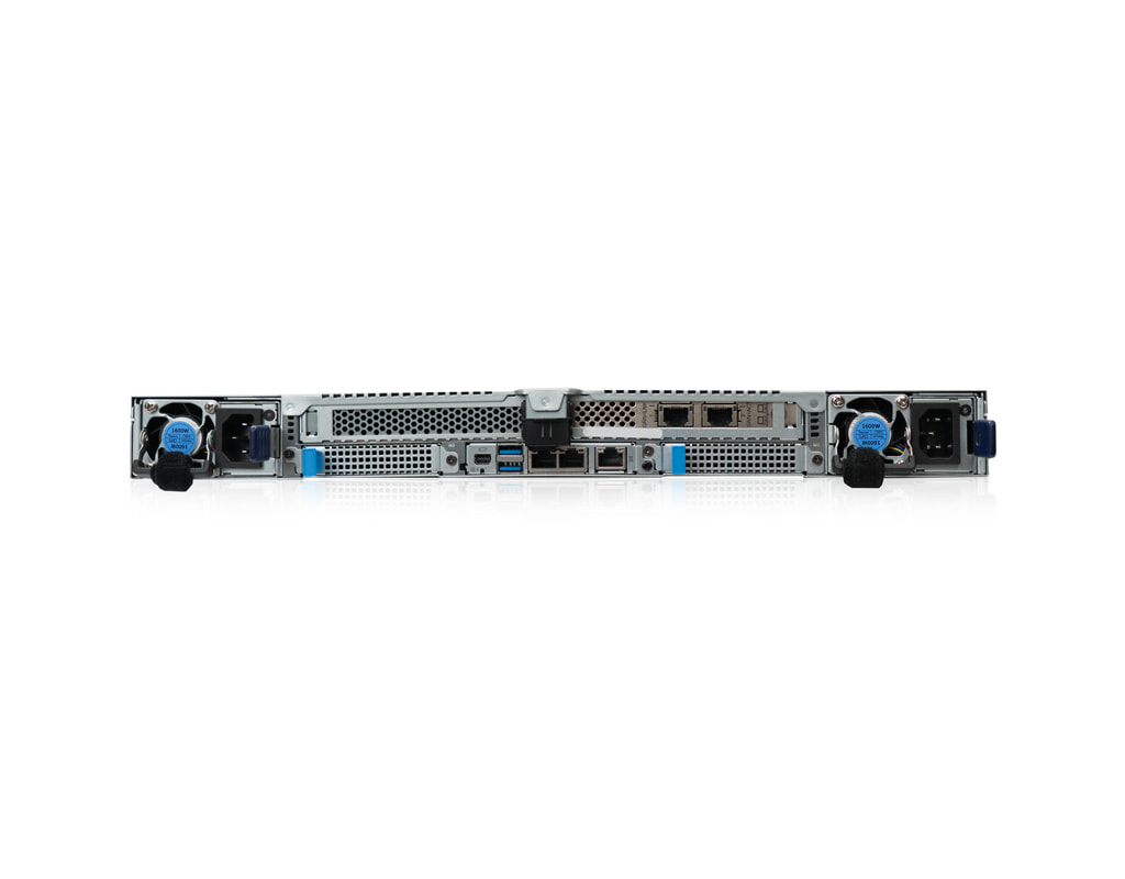 1U Intel Dual-CPU RI2112-GIXSN Server - 1U_Intel_Dual-CPU_RI2112-GIXSN_Server_Rear View
