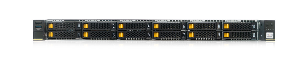 Open-E RA1112 (All-NVMe) - 1U_AMD_Single-CPU_RA1112-TKEPN_front view
