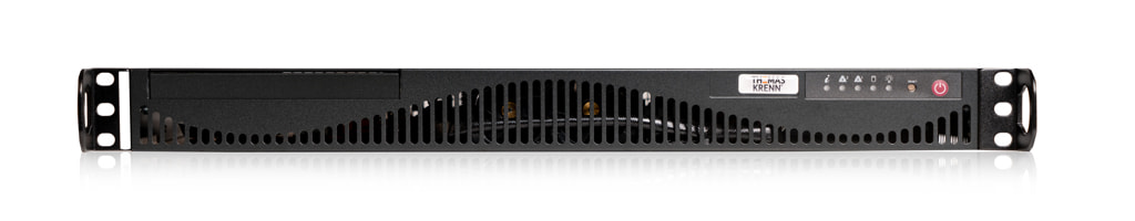 1U Intel single-CPU RI1102-SMXE server - Front view