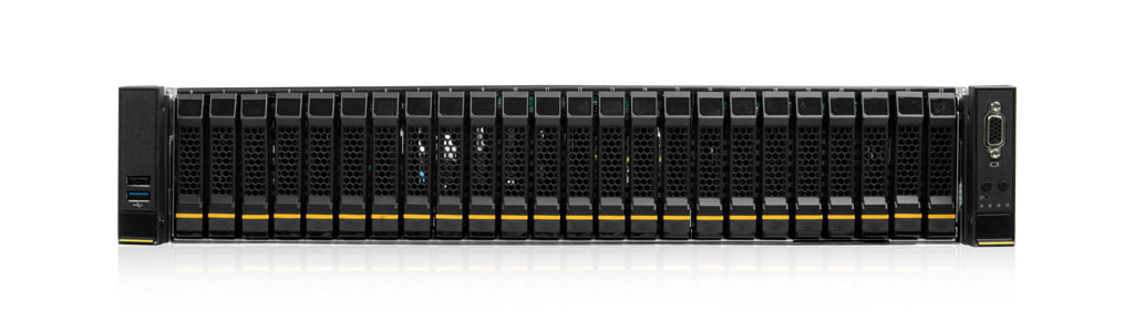 2U Intel dual-CPU RI2224-TKXSN server - Front view