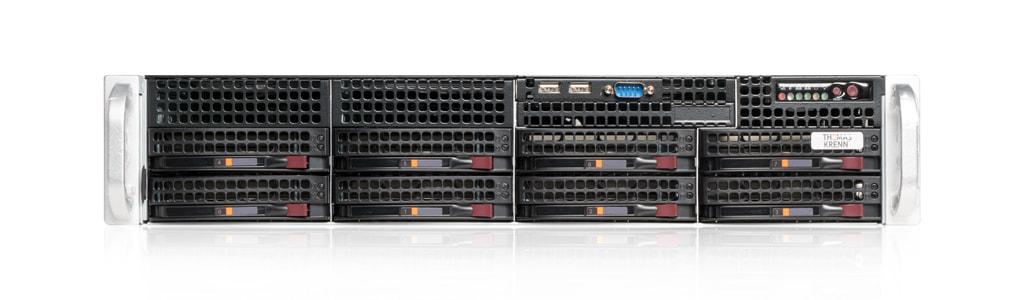 2U Intel single-CPU RI1208-SMXE server - 2U_Intel_Single_CPU_RI120_SMXE_Front_view