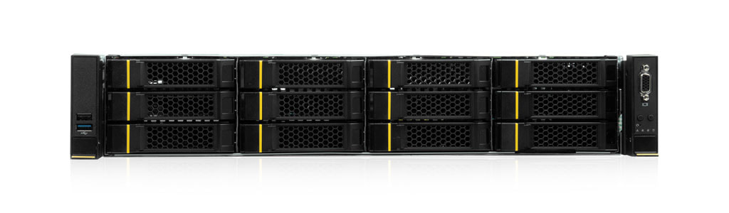 2HE AMD Dual-CPU RA2212-TKEPN Server - Frontalansicht